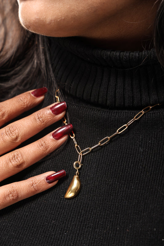 Golden Teardrop Charm