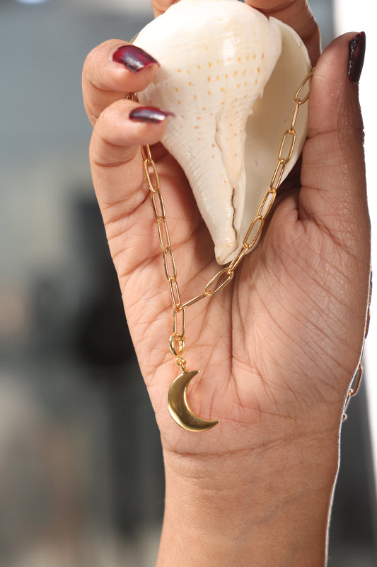 Golden Mystic Luna Charm