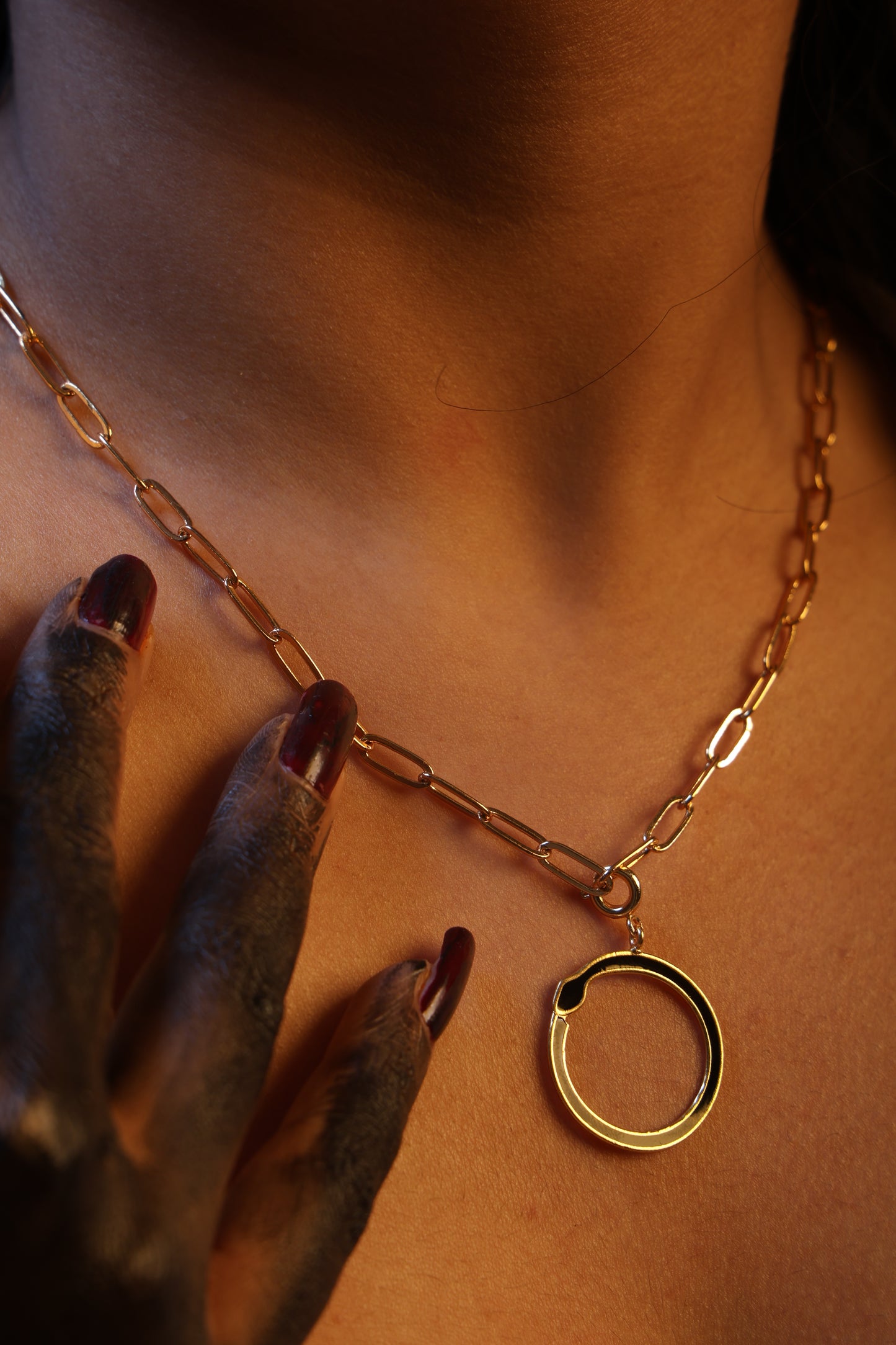 Sybolic Ouroboros Charm Neckace