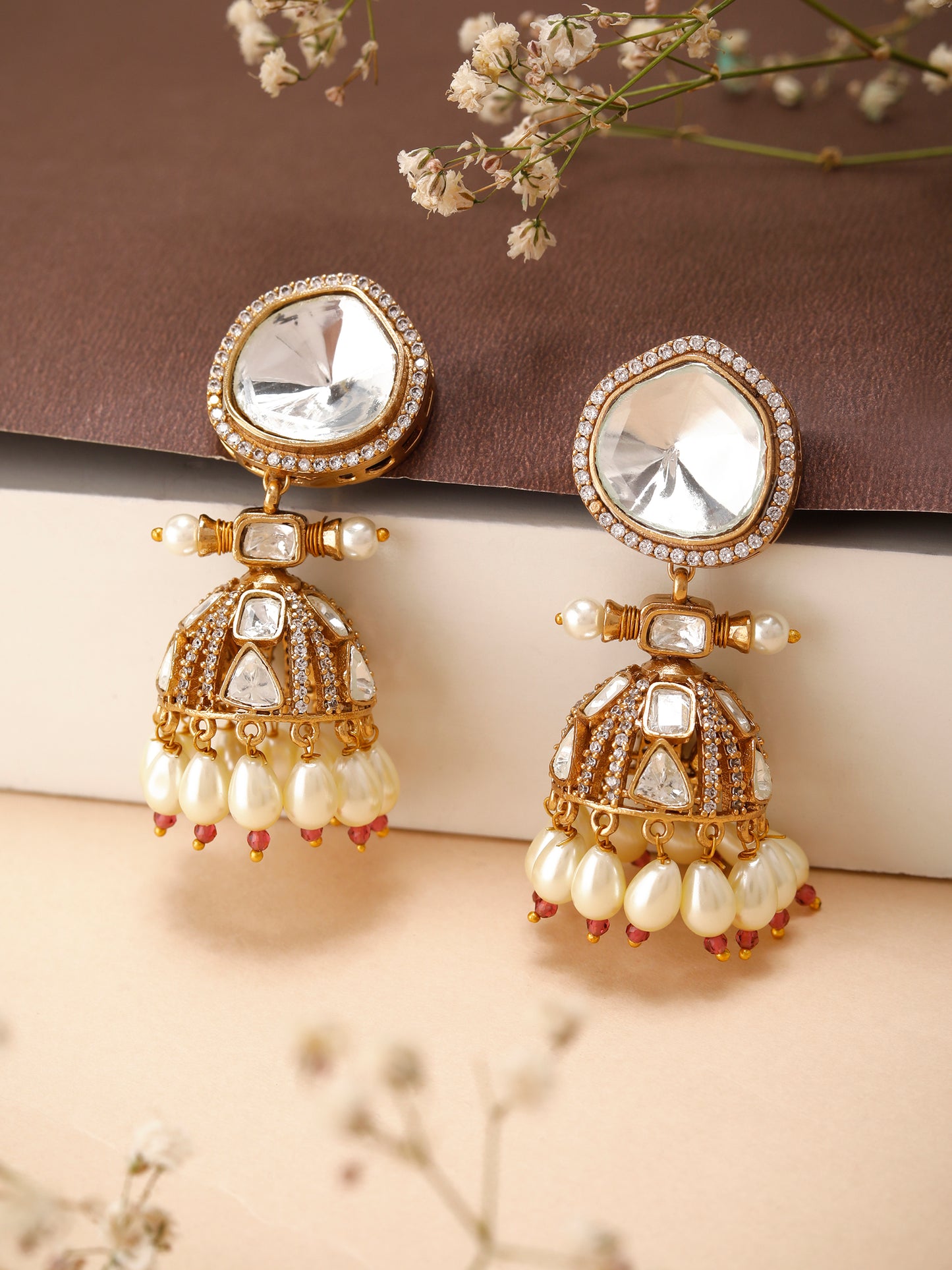 Moissanite Splendor Jhumki