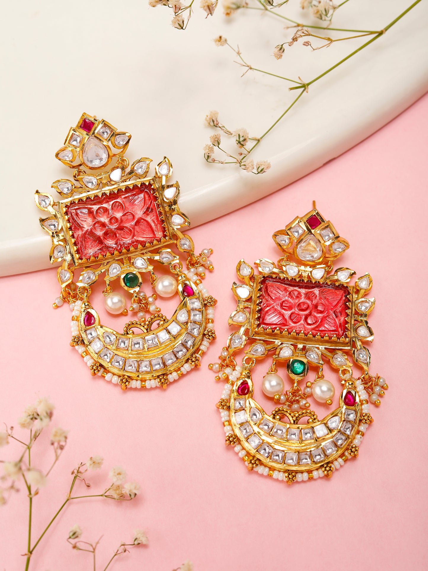 Pink Kundan Jewels