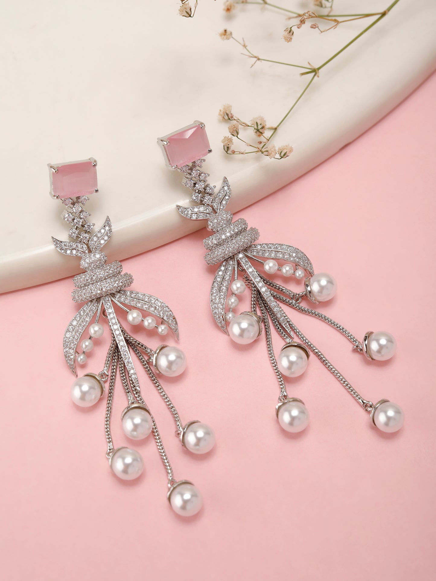 Pearl Blush Radiance Danglers