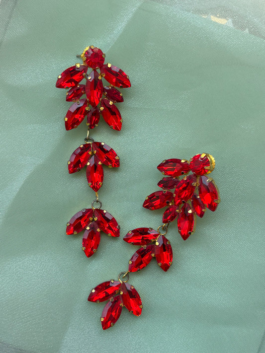 Ruby Bloom Earrings