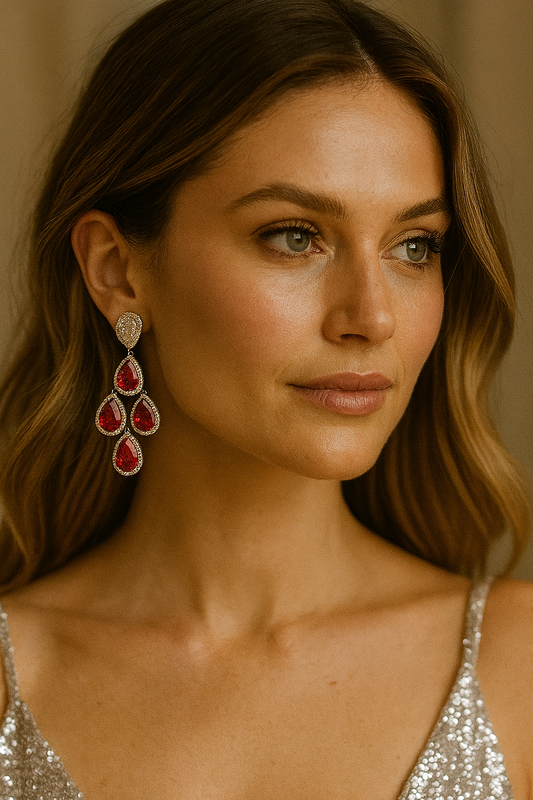 Radiant Ruby Earrings