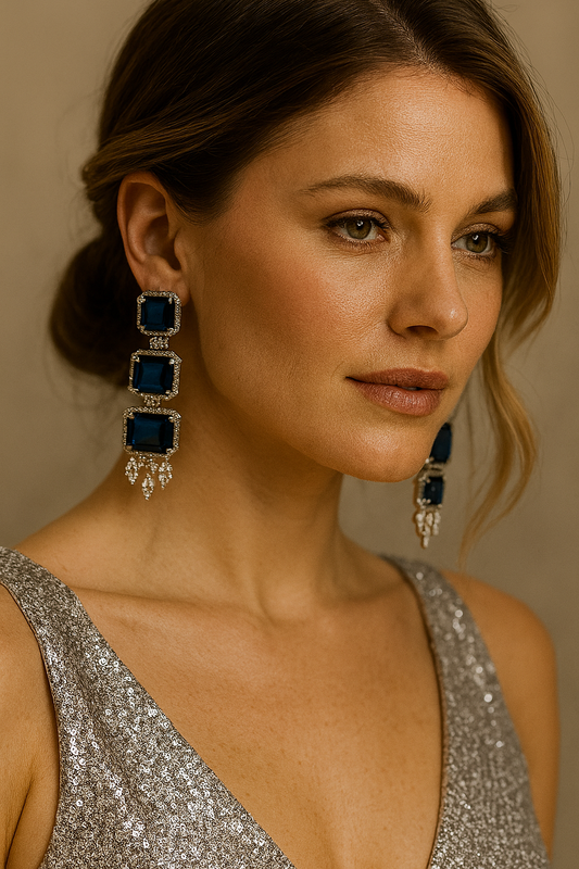 Sapphire Rectangle Sparkle Delights