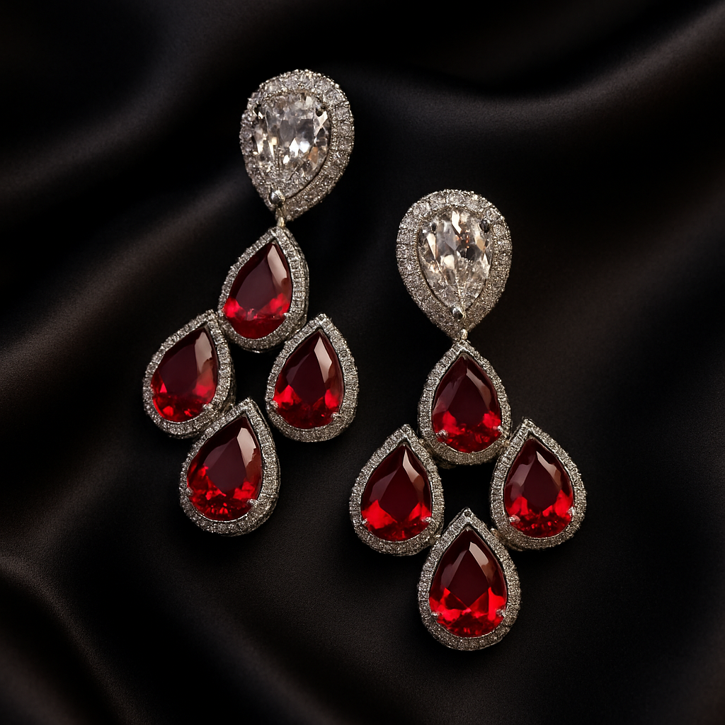 Radiant Ruby Earrings