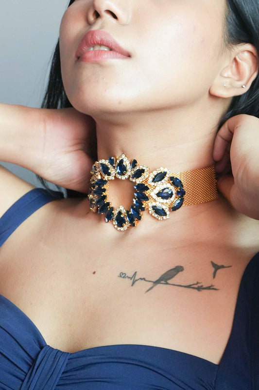 Sapphire Radiance Choker