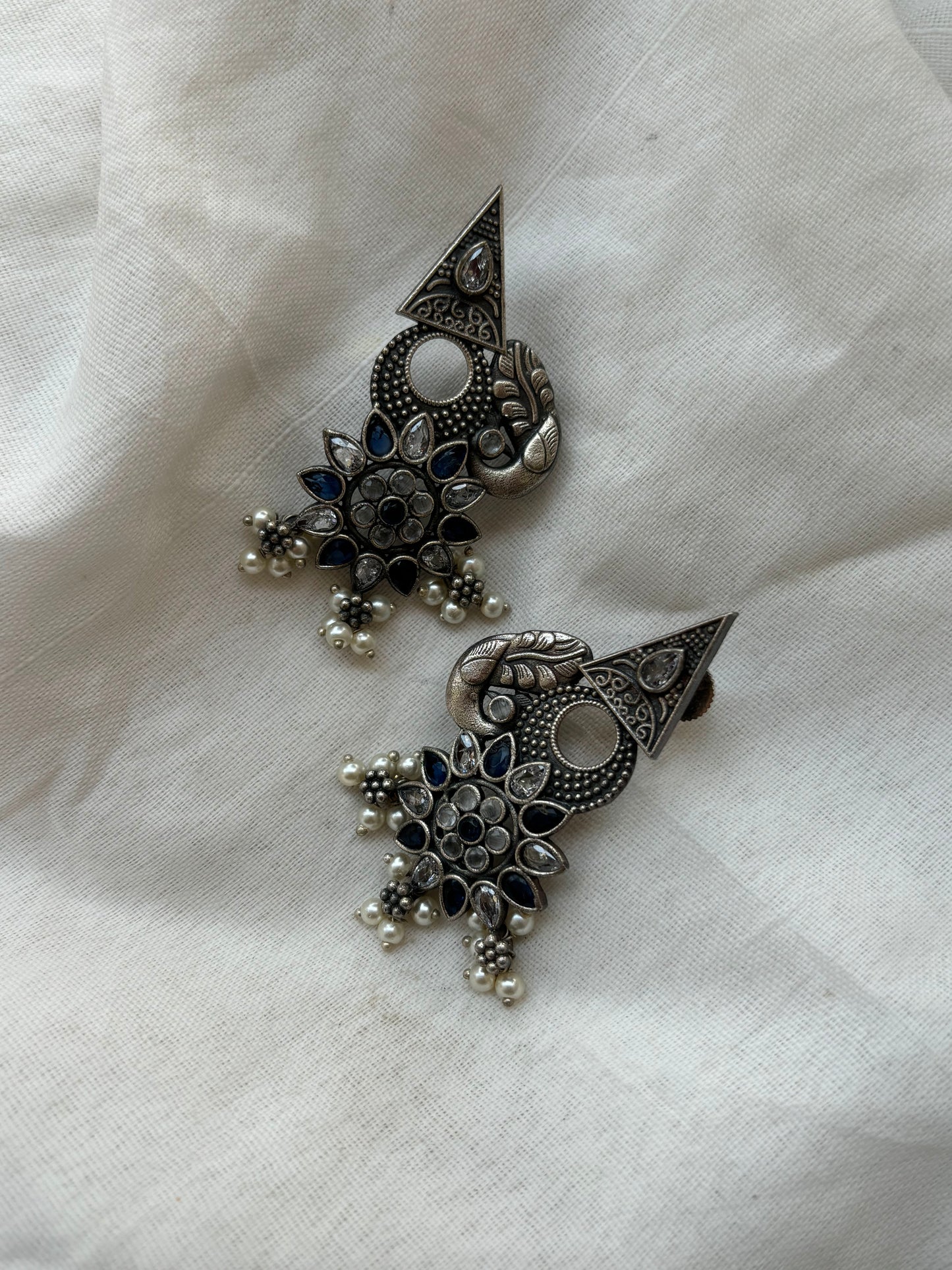 Moorni Oxidized Earrings