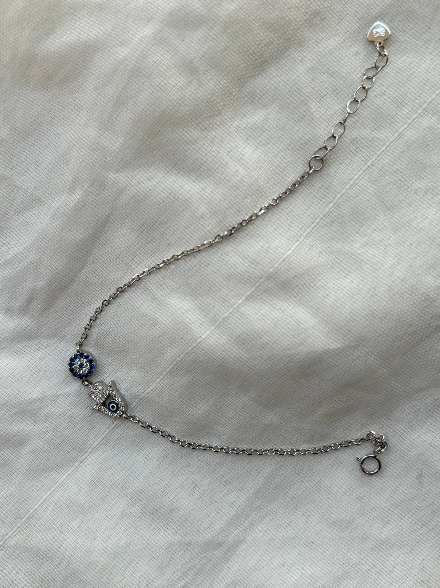 Grace Eye Silver Bracelet