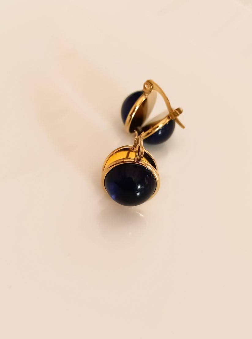 Blue Sphere Earrings