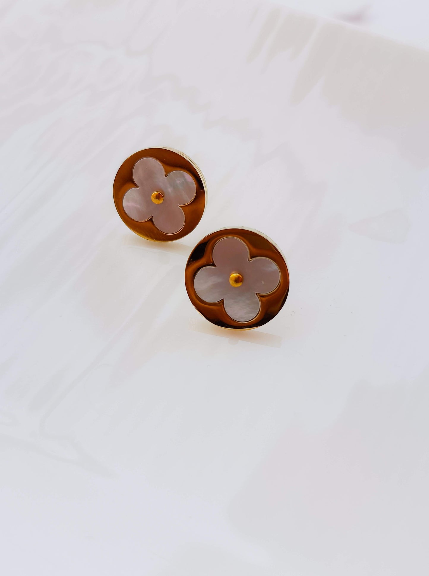 Rose Gold Flower Stud