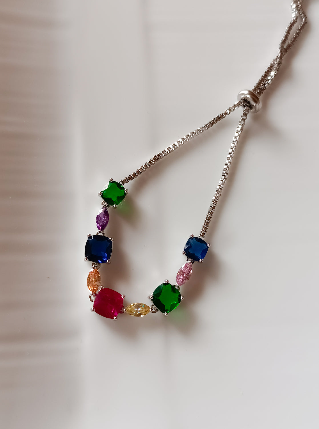 Silver Gem Medley Bracelet