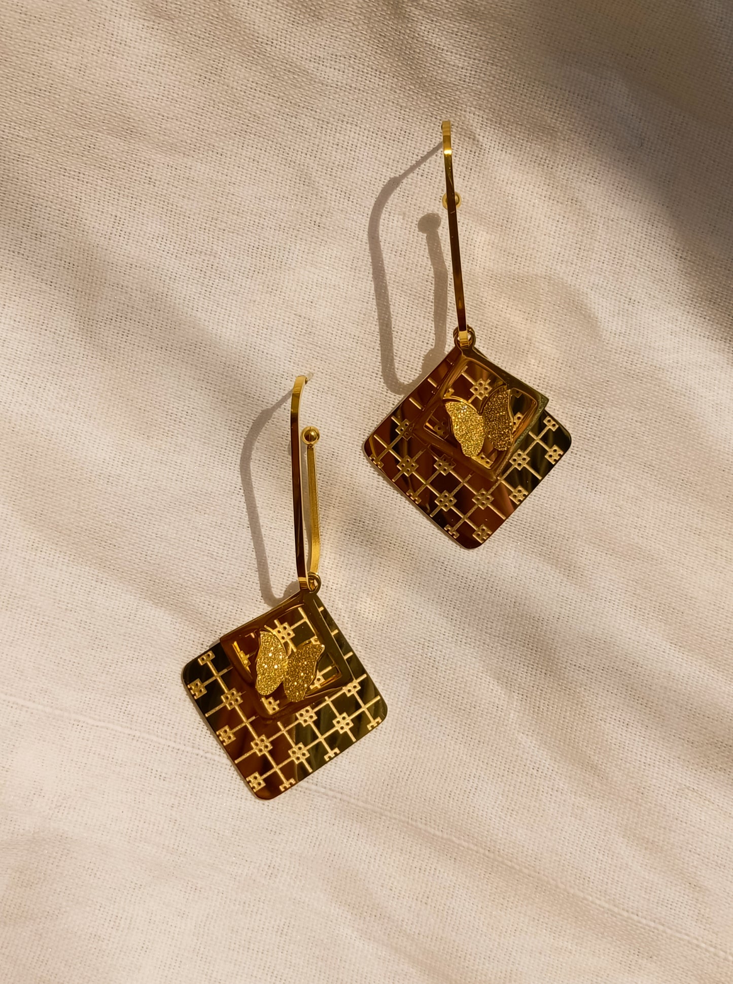 Square Flutter Charm Dangles