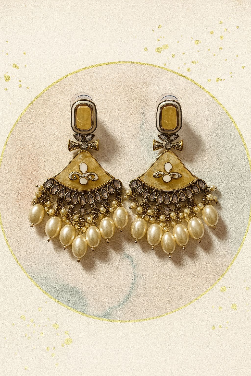 Heritage Pearl Jhumka Earrings