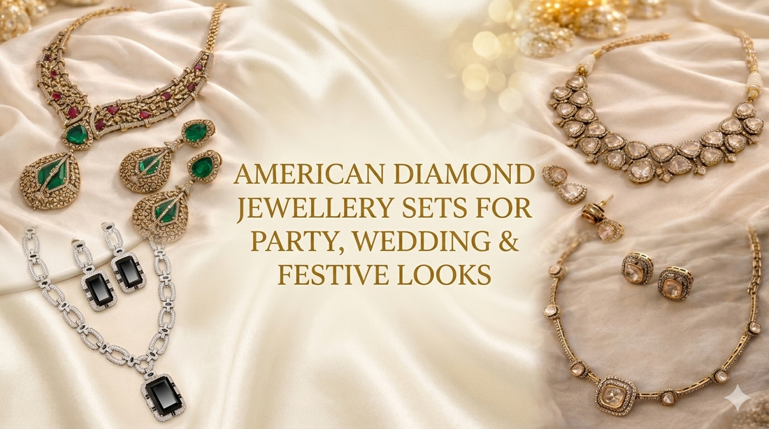 American Diamond Jewellery Sets for Party, Wedding & Festive Looks