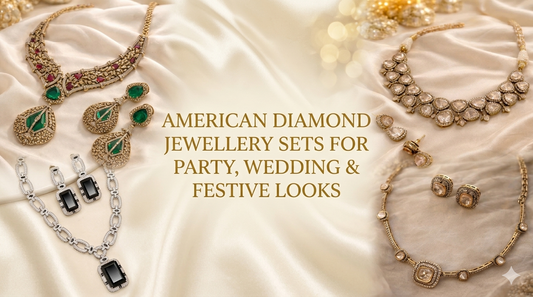 American Diamond Jewellery Sets for Party, Wedding & Festive Looks