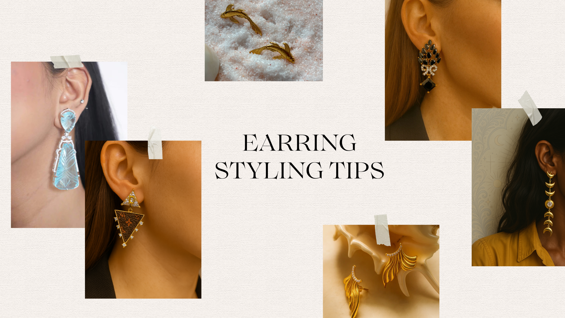 Earring Styaling Earring Styling Tips: How to Wear Studs, Hoops & Triangle Earrings ...