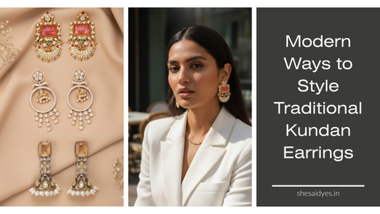 Modern Ways to Style Traditional Kundan Earrings