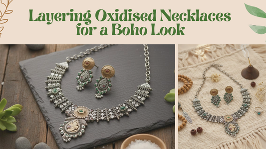 Layering Oxidized Necklaces for a Boho Look infographic