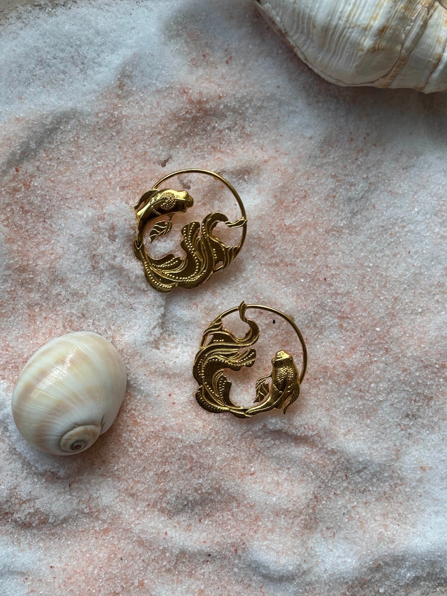 Sacred Koi Halo Studs