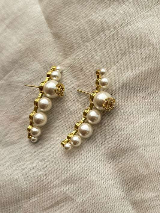 Ivy Line Pearl Drops