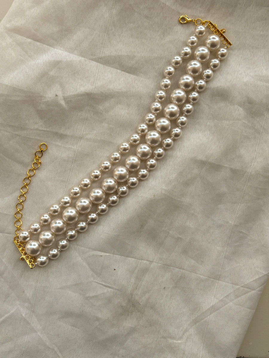 Stacked Sitori Pearl Necklace