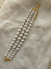 Stacked Big Sitori Pearl Necklace