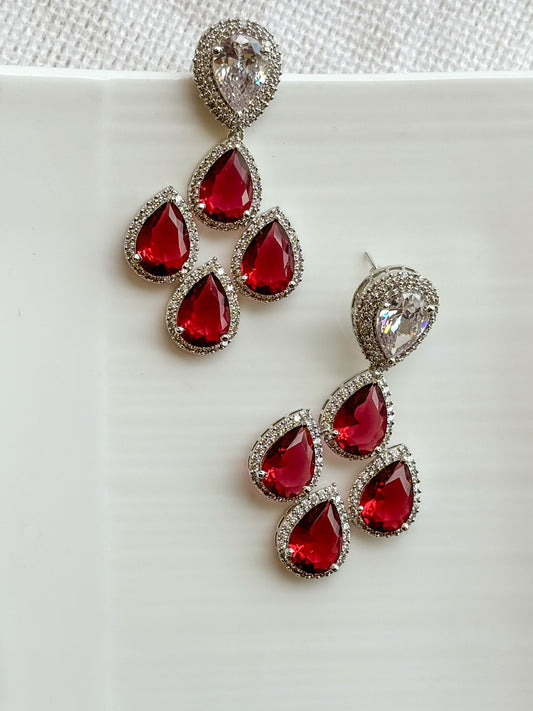 Radiant Ruby Earrings