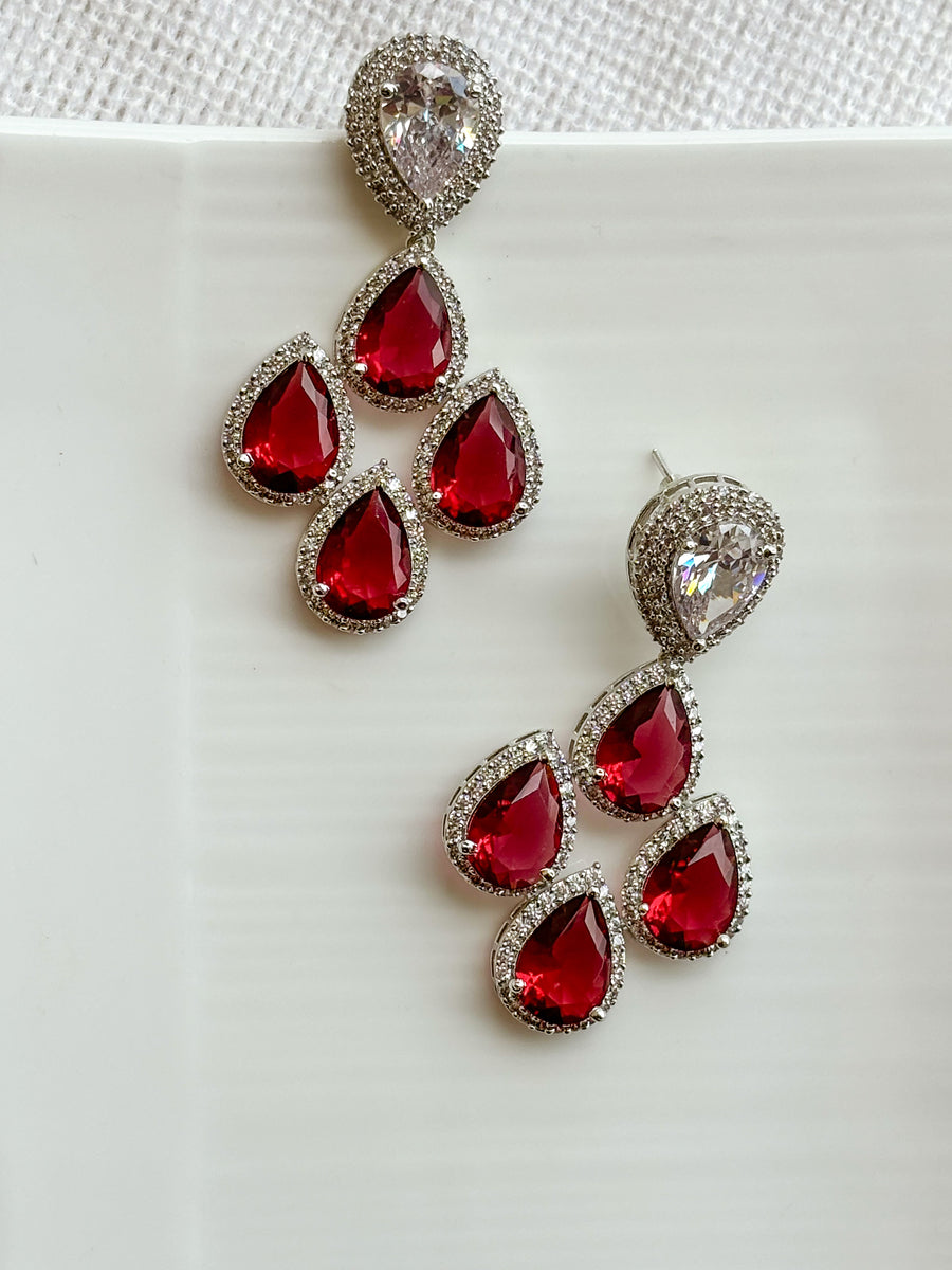 Radiant Ruby Earrings