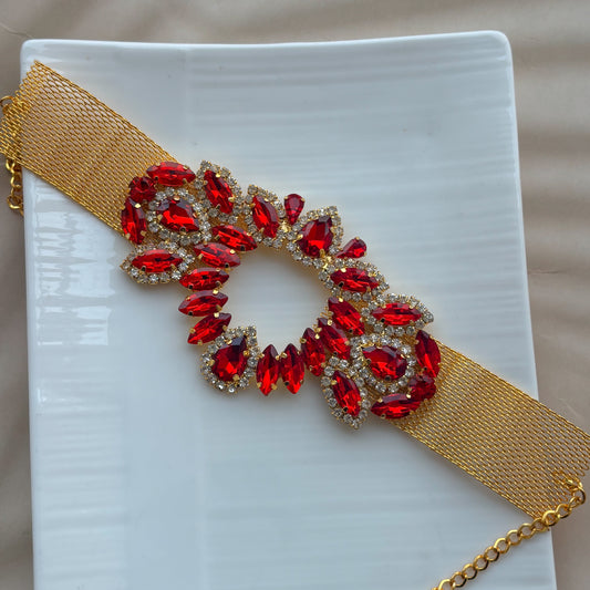 Crimson Glam Choker