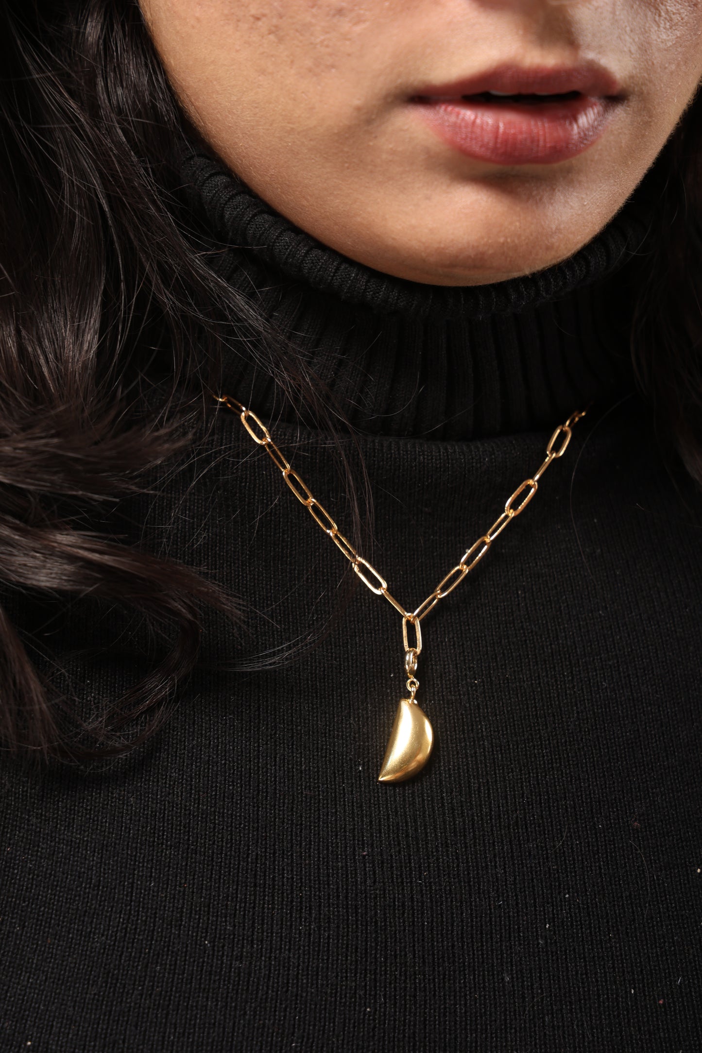 Golden Divine Teardrop Charm