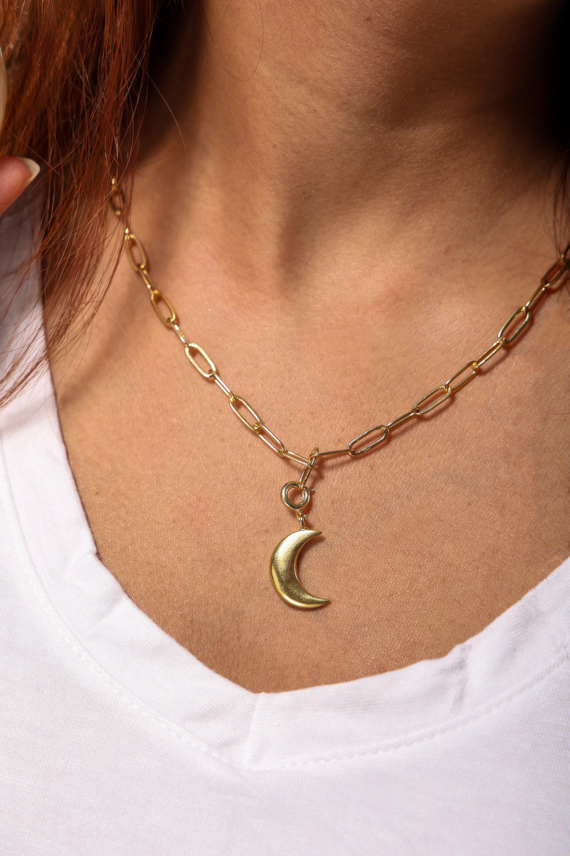 Golden Mystic Luna Symbolic Charm