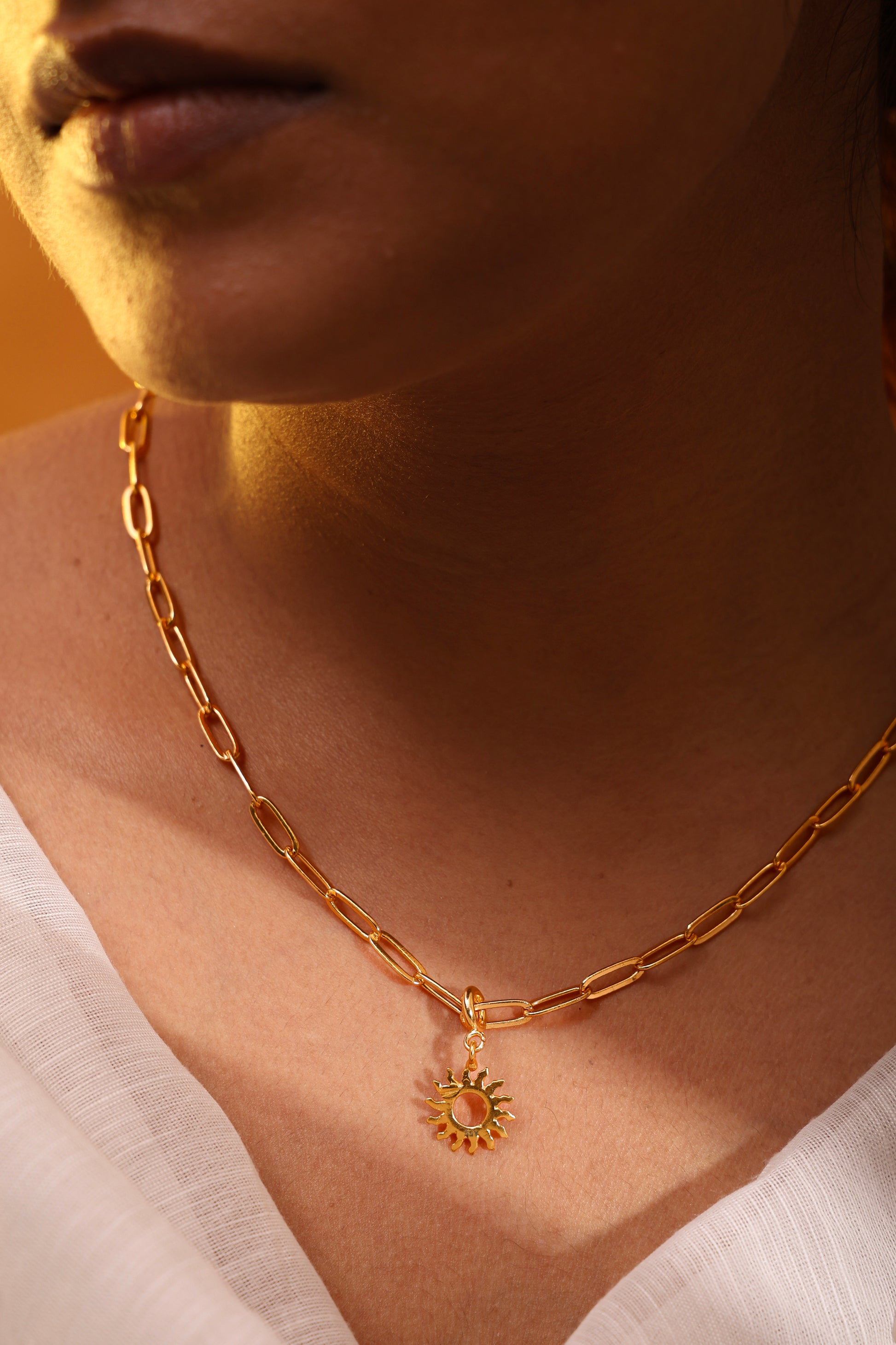 Sunburst Charm Pendant