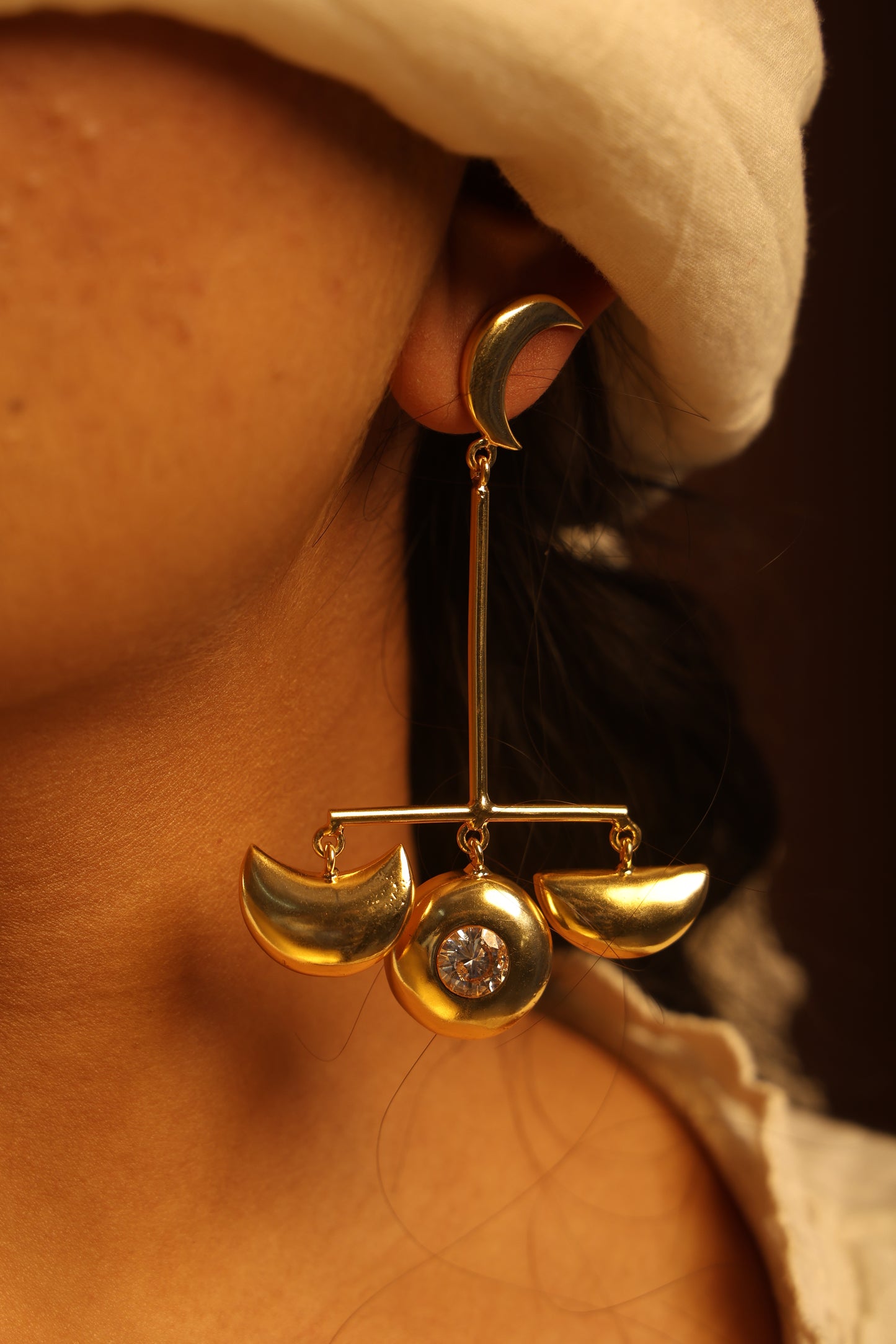 Golden Cradle of Moons Symbolic Drops
