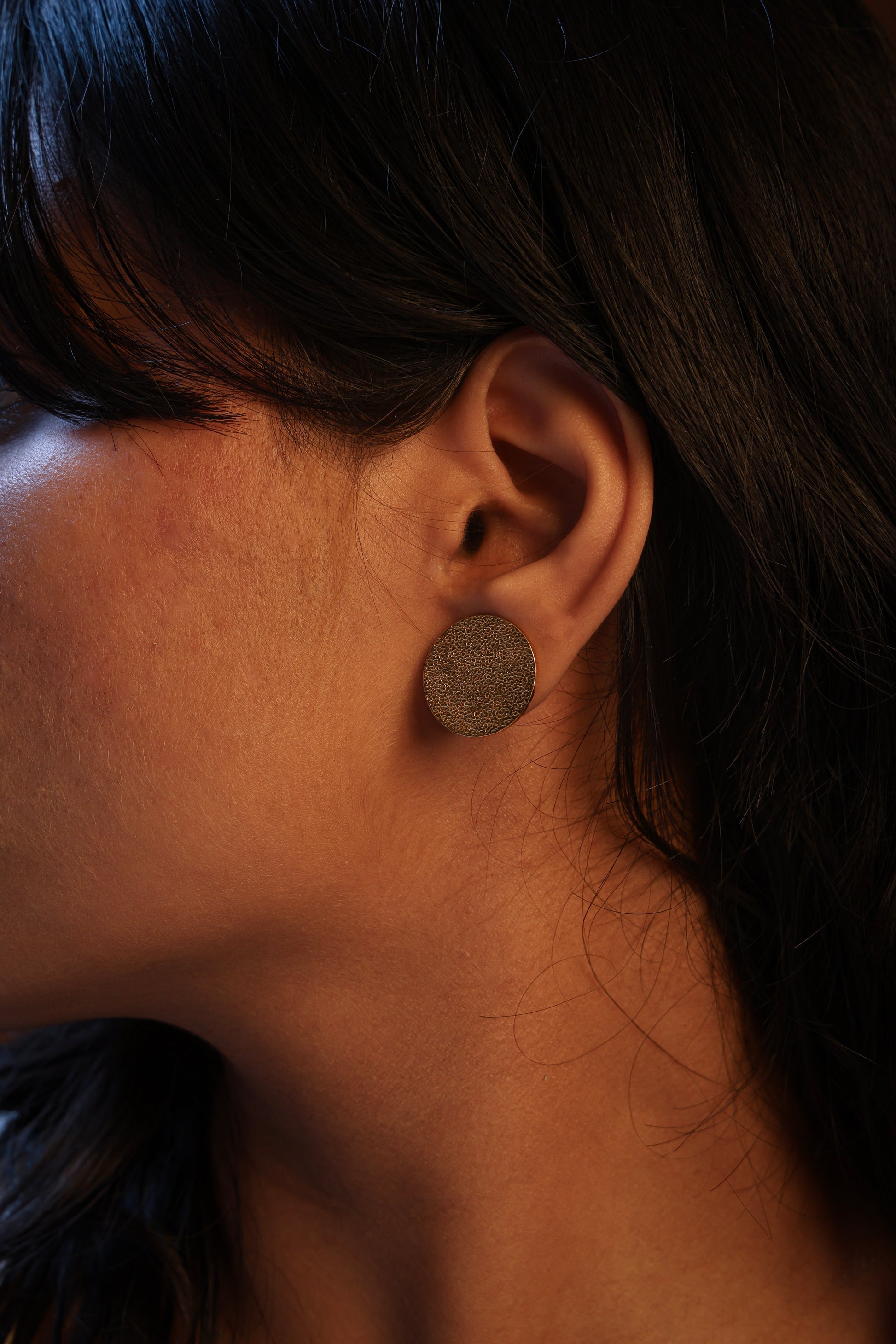Golden Moon Halo Symbolic Studs
