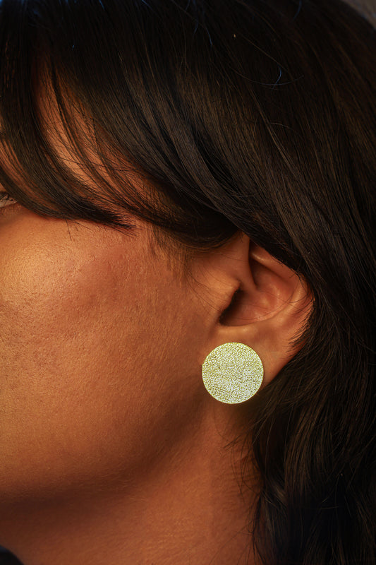 Golden Moon Halo Studs