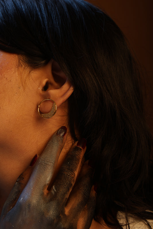 Lunar Crescent Studs