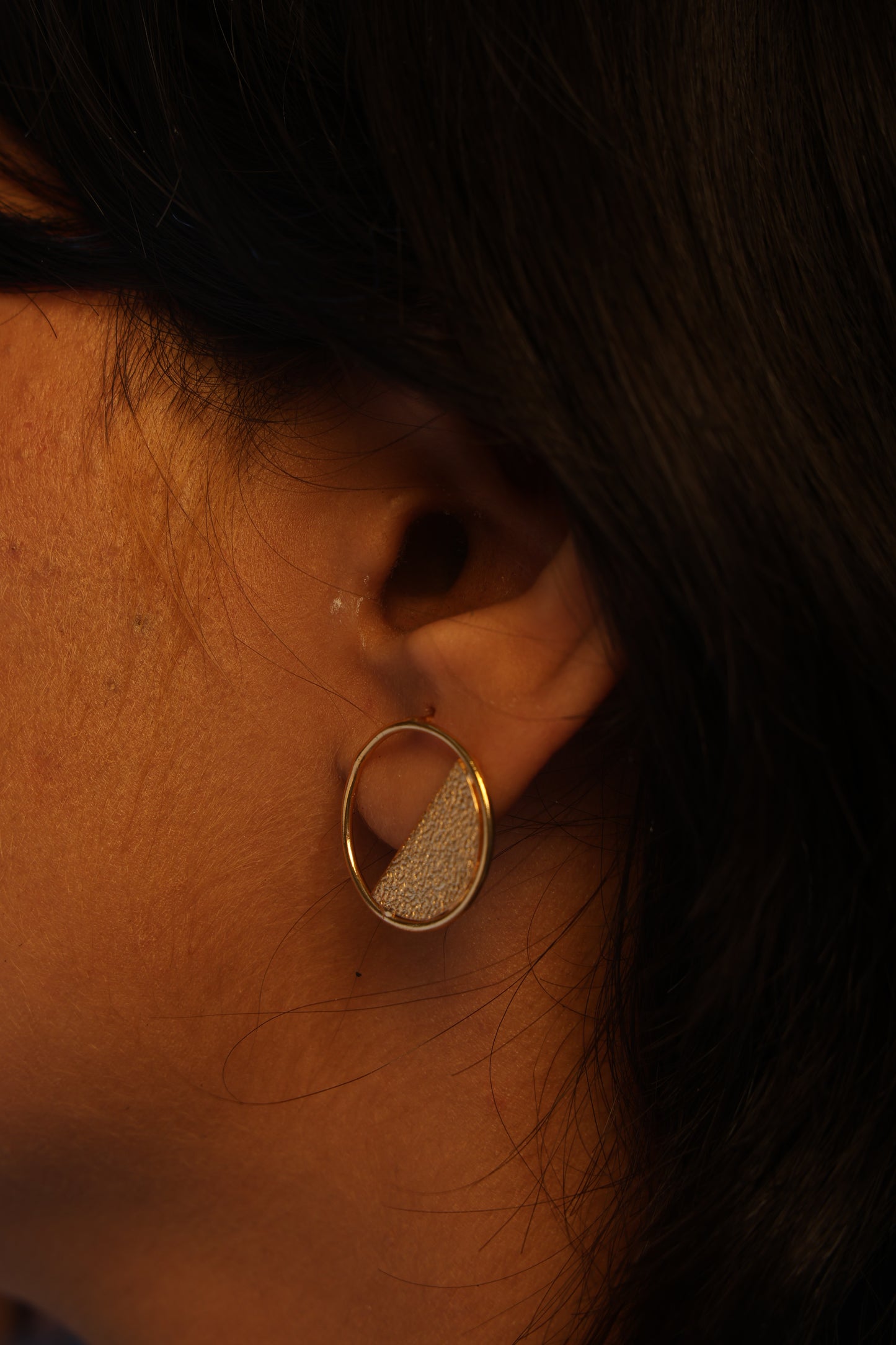 Half Light Symbolic Stud Earrings