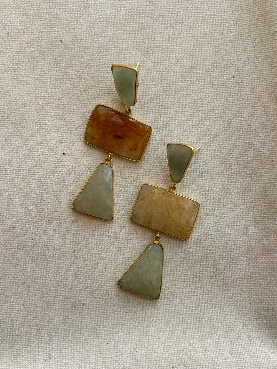 Terra Tint Natural Stone Earrings