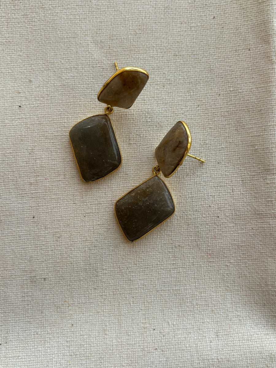Forest Natural Stone Earrings