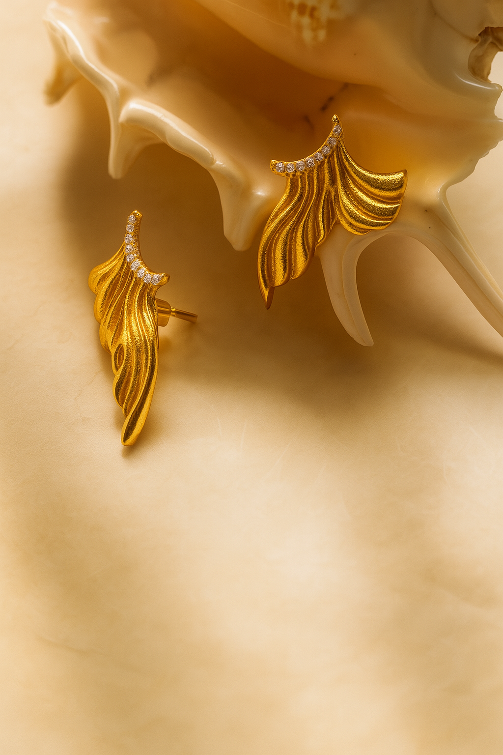 Divine Flow Golden Studs