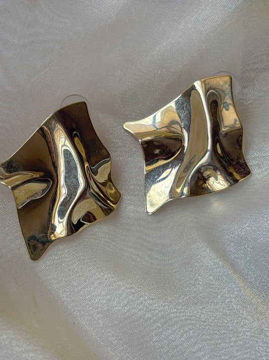 Ripple Gold Studs