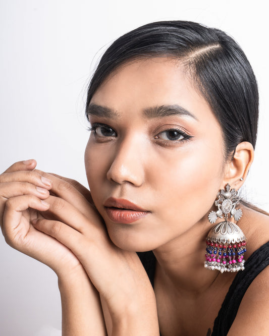 Boho Plume Jhumki