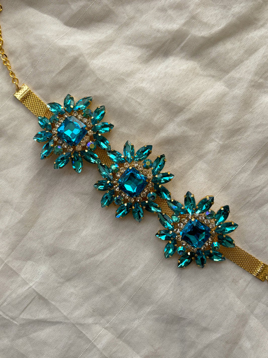 Azure Floral Choker