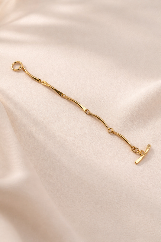 Sculpted Link Gold Bracelet