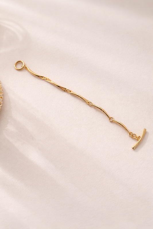 Sculpted Link Gold Bracelet