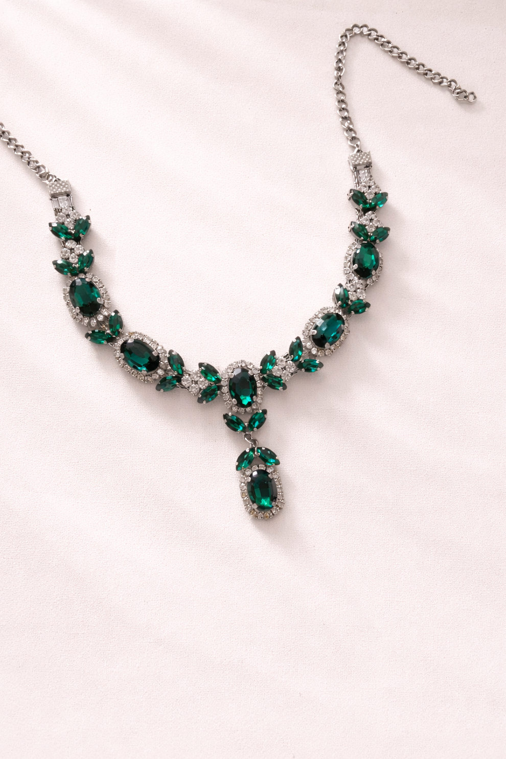 Emerald Regalia Drop Necklace