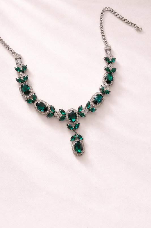 Emerald Regalia Drop Necklace