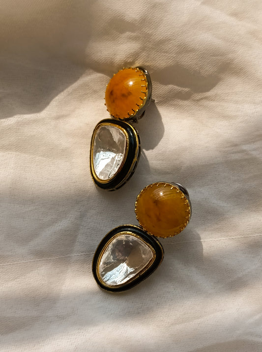 Citrine Kundan Delight