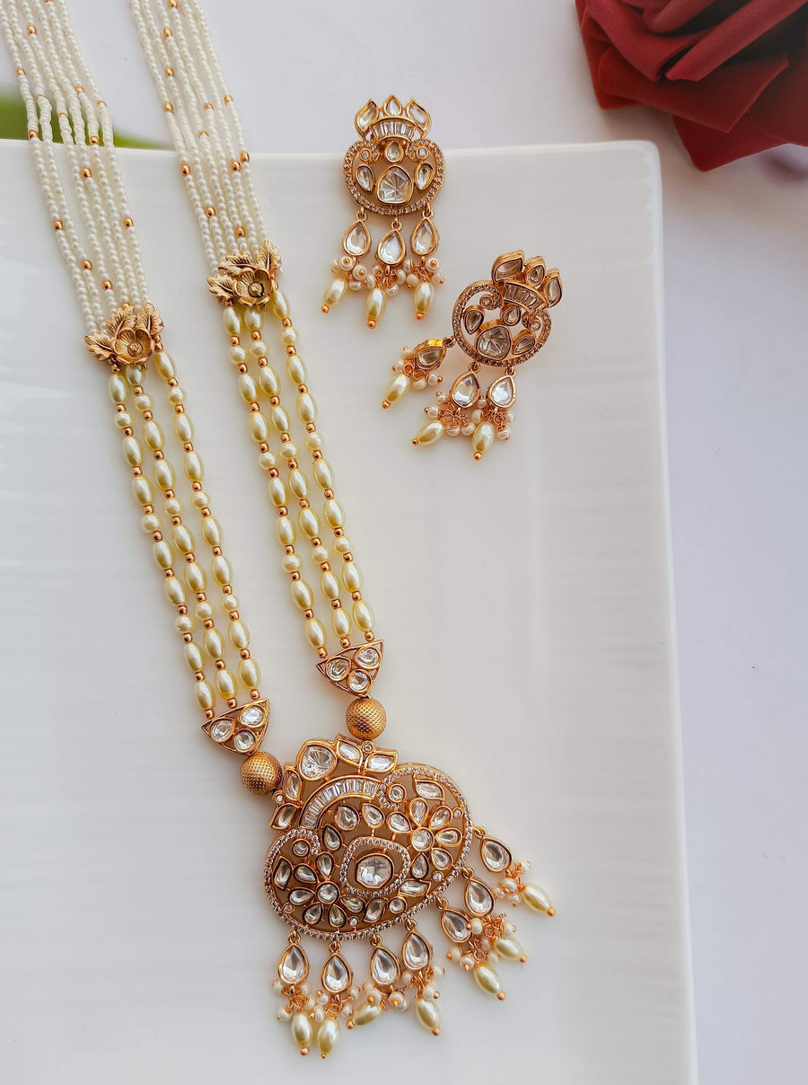 Luxe Kundan Cascade Necklace